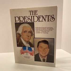The Presidents Washington To Reagan 1984 HCDJ Oversized Award Winning Portraits‎